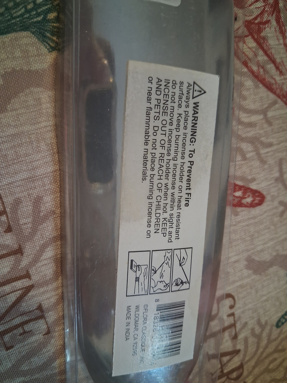 Silver Leaf Incense Holder - Picture 4 of 5
